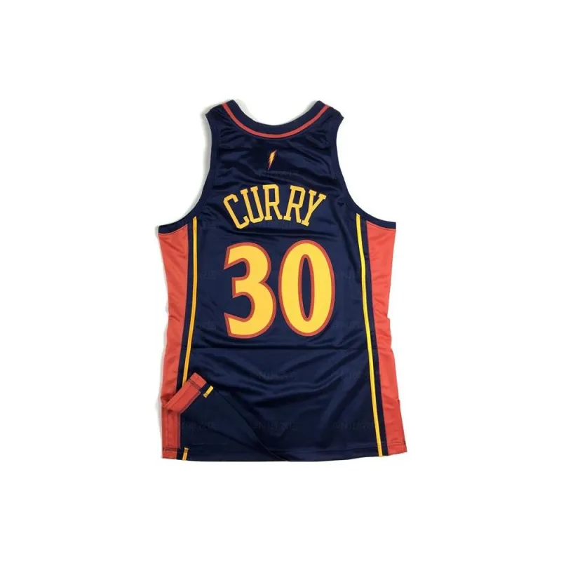 Mitchell & Ness 'NBA Golden State Warriors 09 Steph Curry' Authentic Road Jersey Vest Top-1
