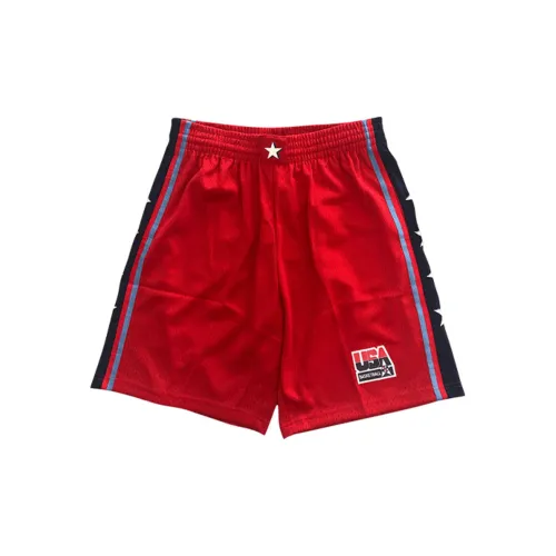 Mitchell Ness Basketball Shorts Unisex Red