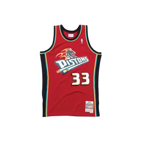 Mitchell Ness Basketball Jerseys Men Brick Red