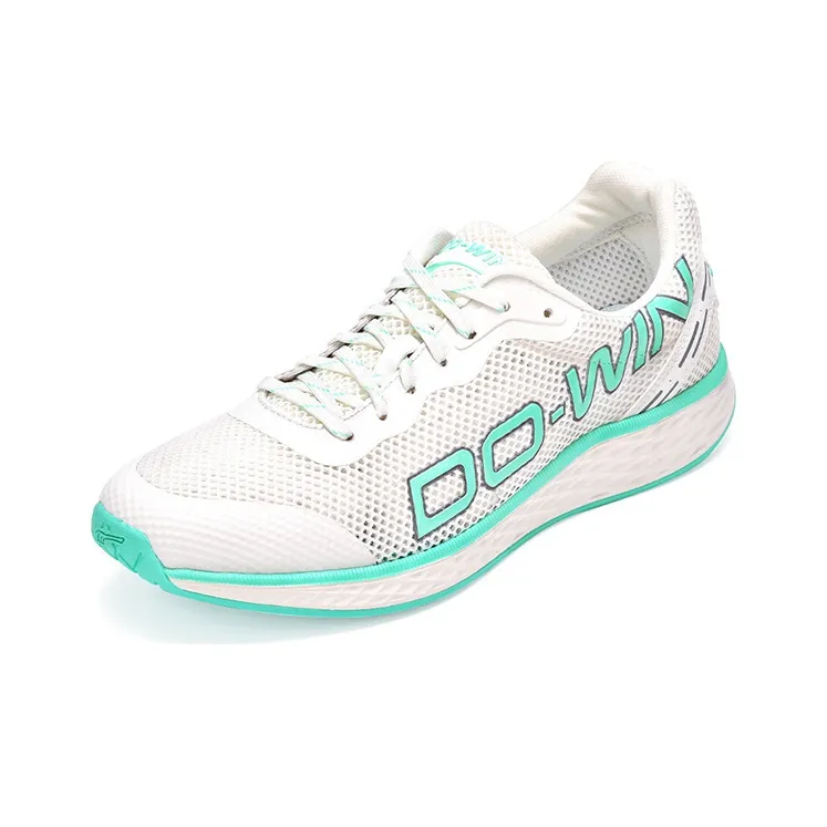 DO WIN Low Top Casual Running Shoes Unisex White Green-1