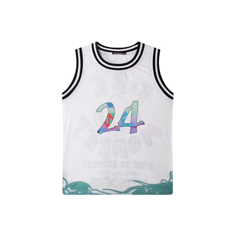 FireMonkey Basketball Jerseys Unisex White-1