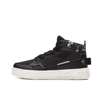 Erke Pact Series Skateboard Shoes Women's High Top Black/White