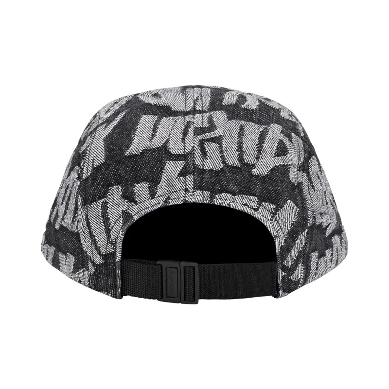 Supreme Fat Tip Jacquard Denim Camp Cap-1