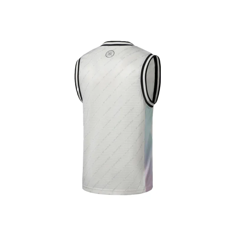 LiNing Basketball Jersey Men's Ecru-1