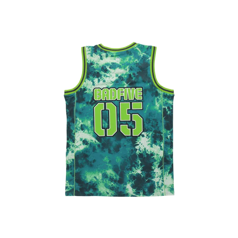 LiNing Basketball Jerseys Men's Green Ice Pattern All Over Print-1