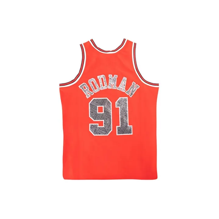Mitchell & Ness Basketball Jersey Men's Red-1