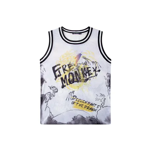 FireMonkey Basketball Jerseys Unisex Gray