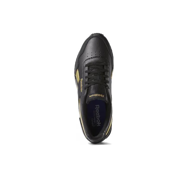 Reebok Royal Glide Ripple Double Low-Top Running Shoes Women's Black Gold-2