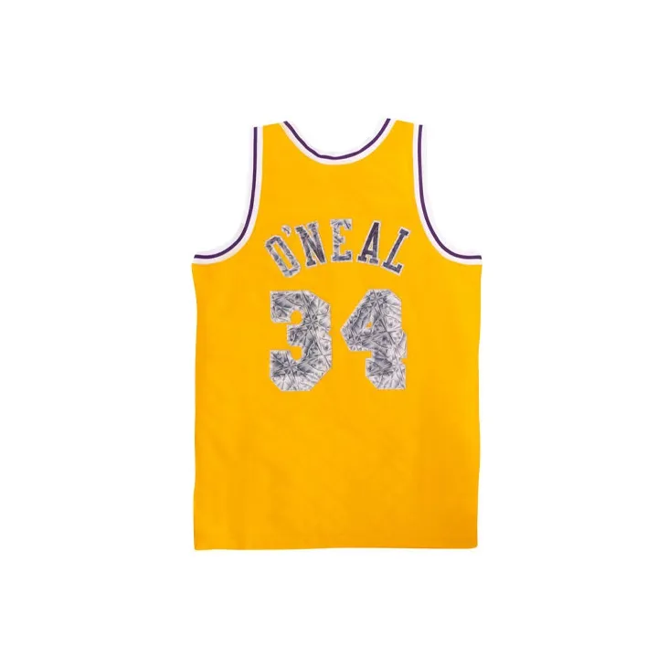 Mitchell Ness Basketball Jerseys Men Yellow-1