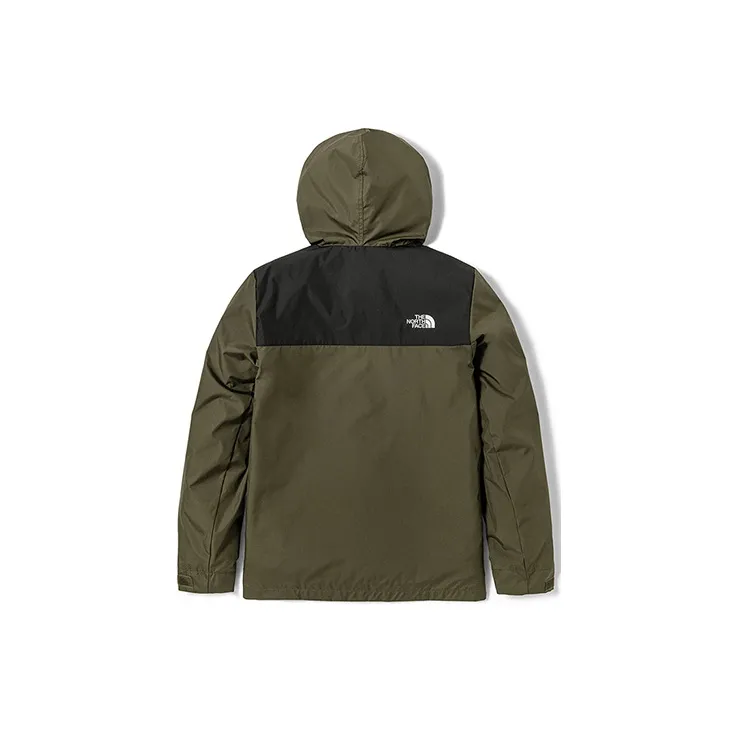THE NORTH FACE City Outdoor Collection Waterproof, Windproof, And Water Repellent Windbreaker Jacket Men's Green-1