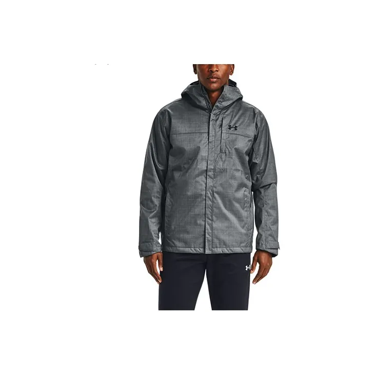 Under Armour Outdoor Hiking Water Resistant Windproof Breathable Water Repellent Windbreaker Jacket Men's Gray-2
