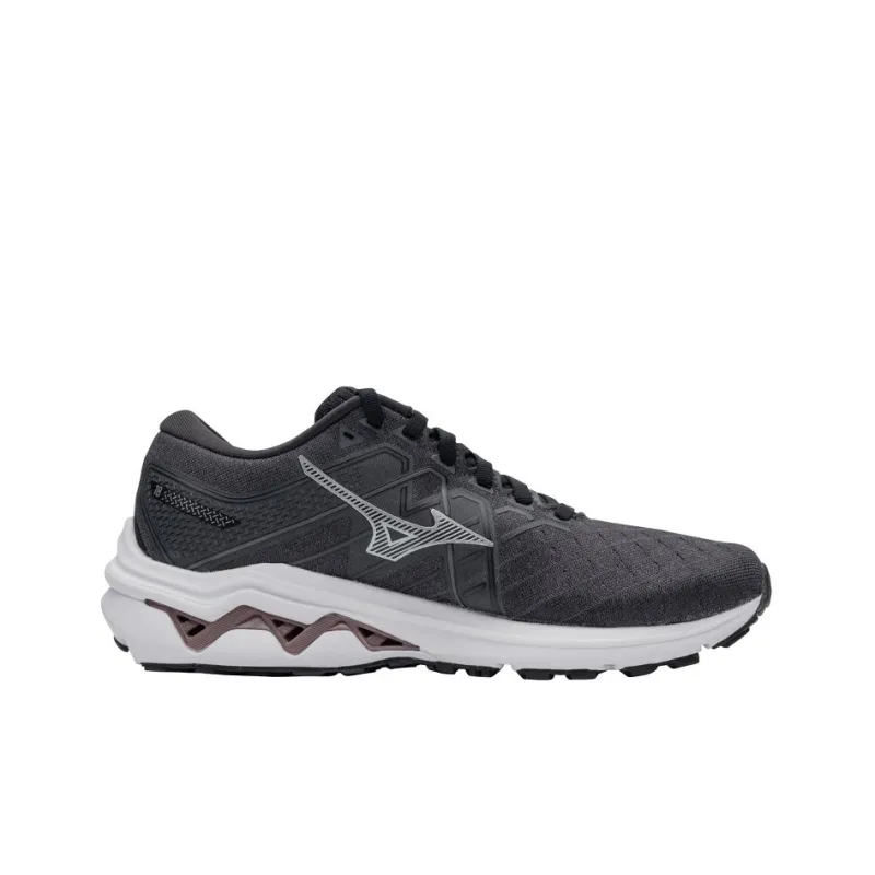 Mizuno Women's Wave Inspire 18 Wide 'Black White' Women's-1