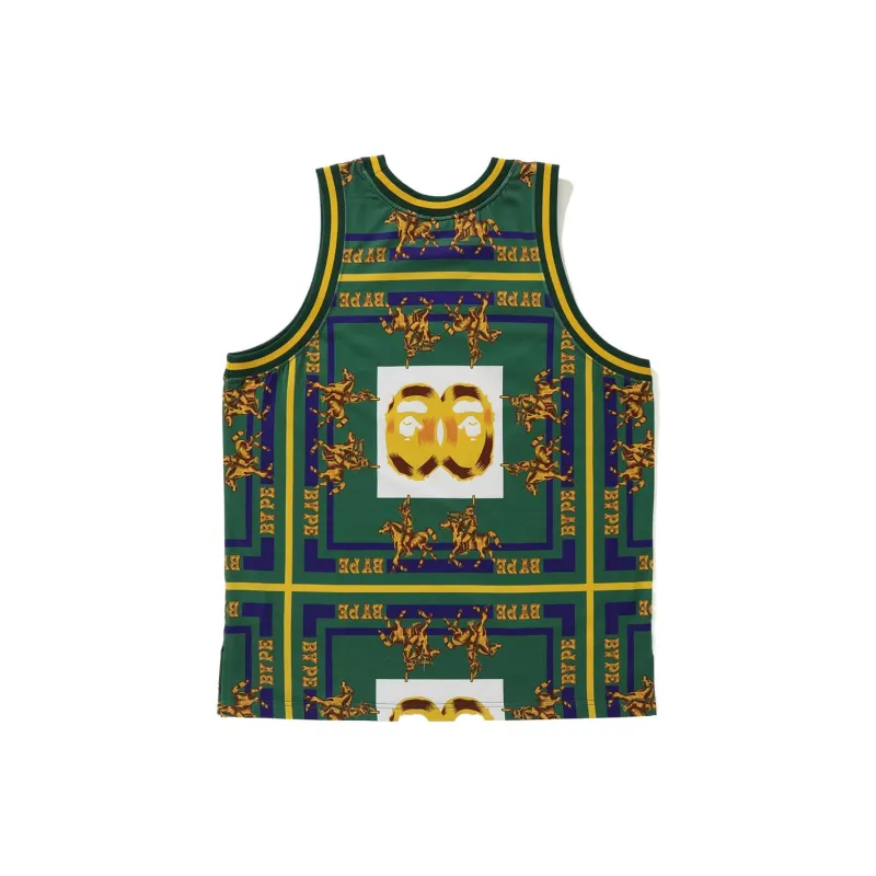 Bape Double Ape Head Basketball Tank Top-3