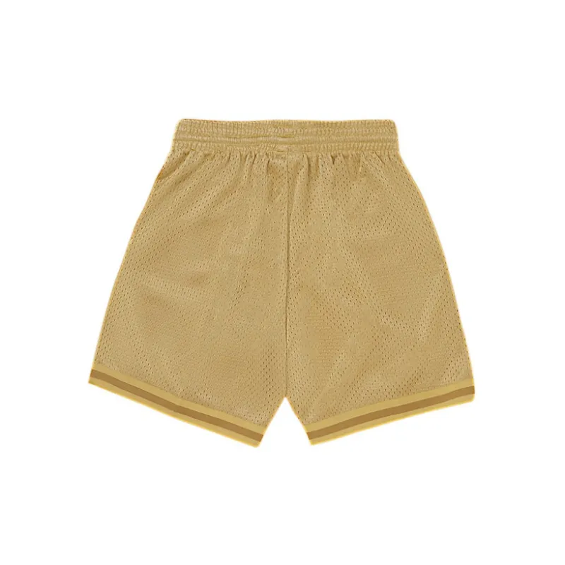 Mitchell & Ness Basketball Shorts Unisex Gold Stamped-1