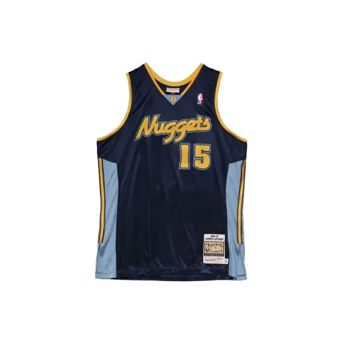 Mitchell Ness Basketball Jerseys Men Dark Blue