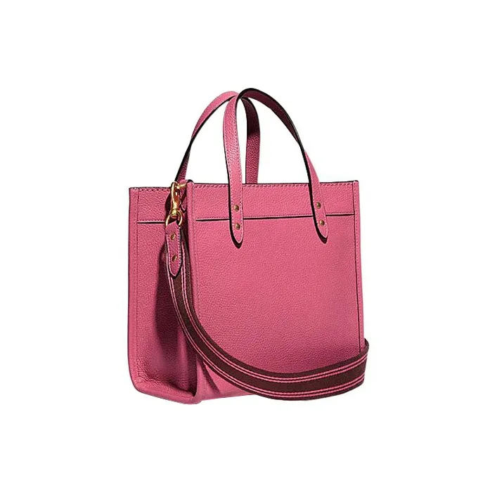 COACH Field Cow Leather Tote Bag Shopping Bag Handbag Shoulder Bag Crossbody Bag Small Size Women's Pink-1