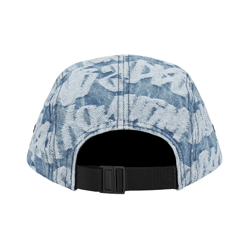 Supreme Fat Tip Jacquard Denim Camp Cap-5