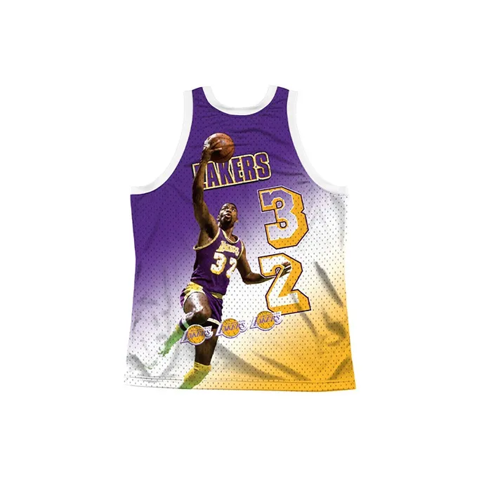 Mitchell Ness Basketball Jerseys Unisex Yellow-1