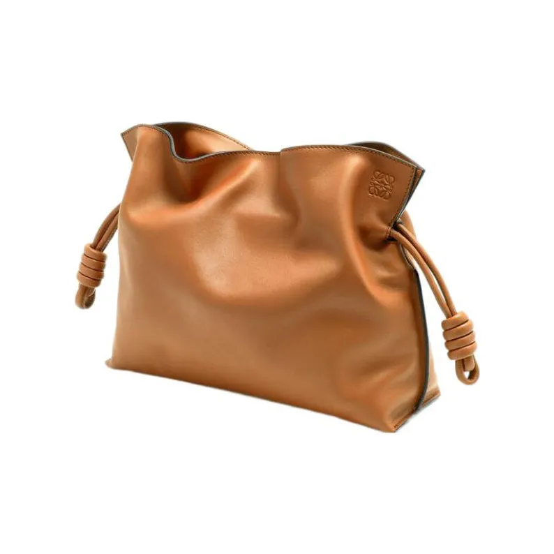 LOEWE Flamenco Clutch In Nappa Calfskin Warm Desert-1