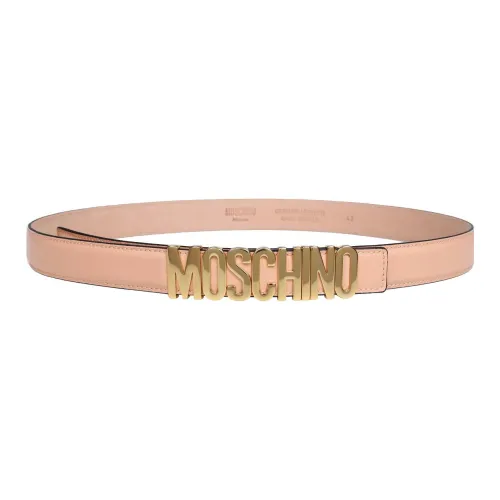 MOSCHINO Leather Belts Women's Nude