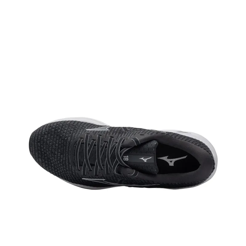 Mizuno Wave Inspire 18 Waveknit 'Black Anthracite'-2