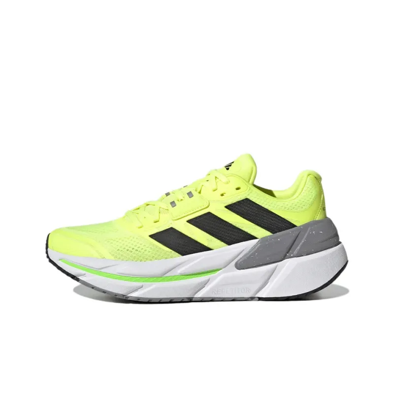 Adidas Adistar CS Wear Resistant Low Top Running Shoes Men's Neon Yellow-0