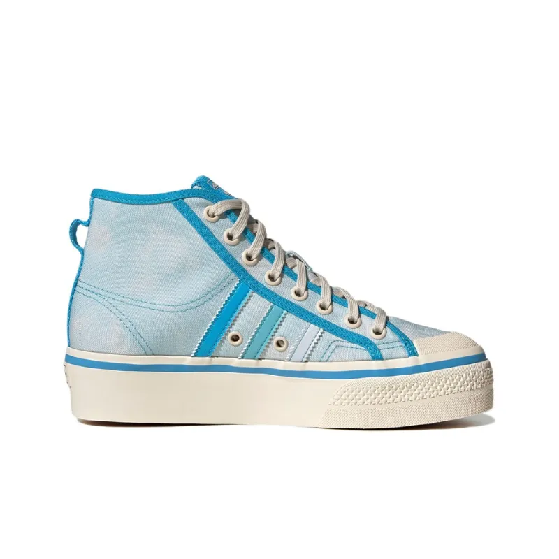 Adidas Nizza Platform Mid Parley Almost Blue Women's-1