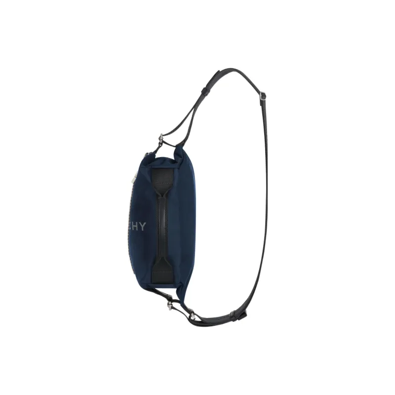 Givenchy G-Zip Leather Crossbody Bag Handbag Sling Bag Fanny Pack Men's Navy-1