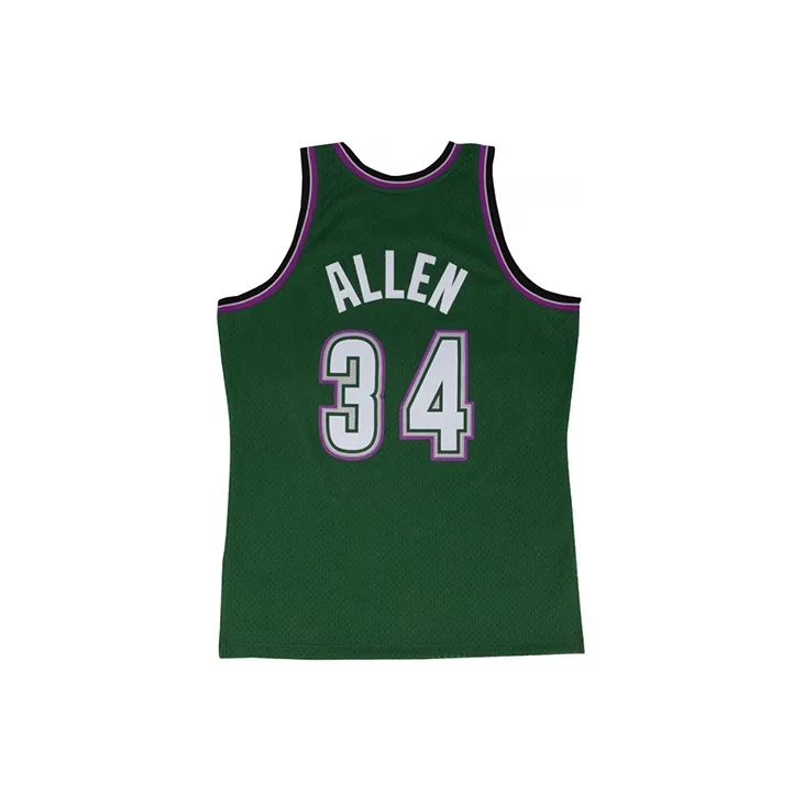 Mitchell & Ness Milwaukee Bucks Alternate 1996 97 Ray Allen Swingman Jersey-1