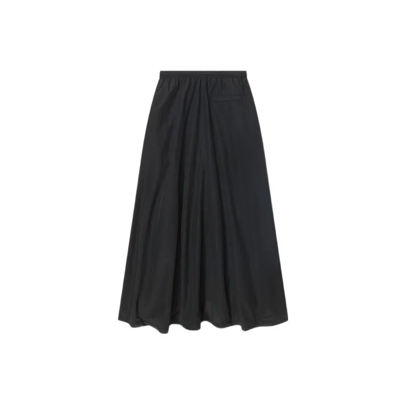 Balenciaga FW22 Casual Long Skirt Women's Black-1