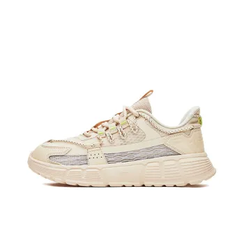 Erke Xun Casual Shoes Women's Low Top White/Mother of Pearl Color