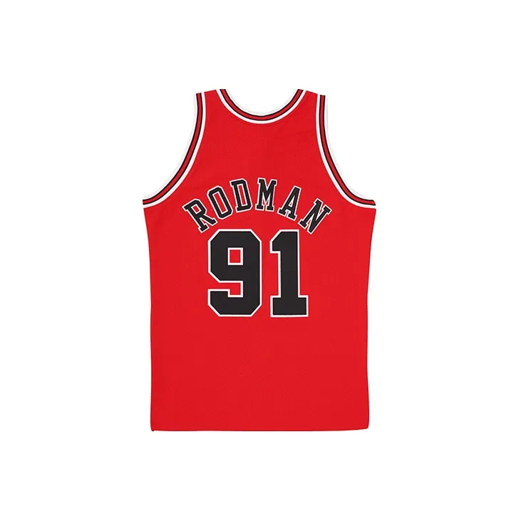 Mitchell Ness Basketball Jerseys Men Red-1