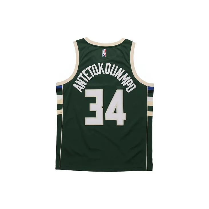 Nike Nba Milwaukee Bucks Giannis Antetokounmpo Icon Edition Dri Fit Swingman Jersey-1