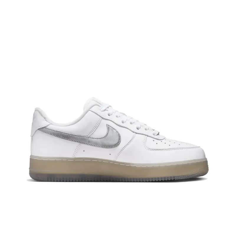 Nike Air Force 1 Low '07 Prm White Metallic Silver-1
