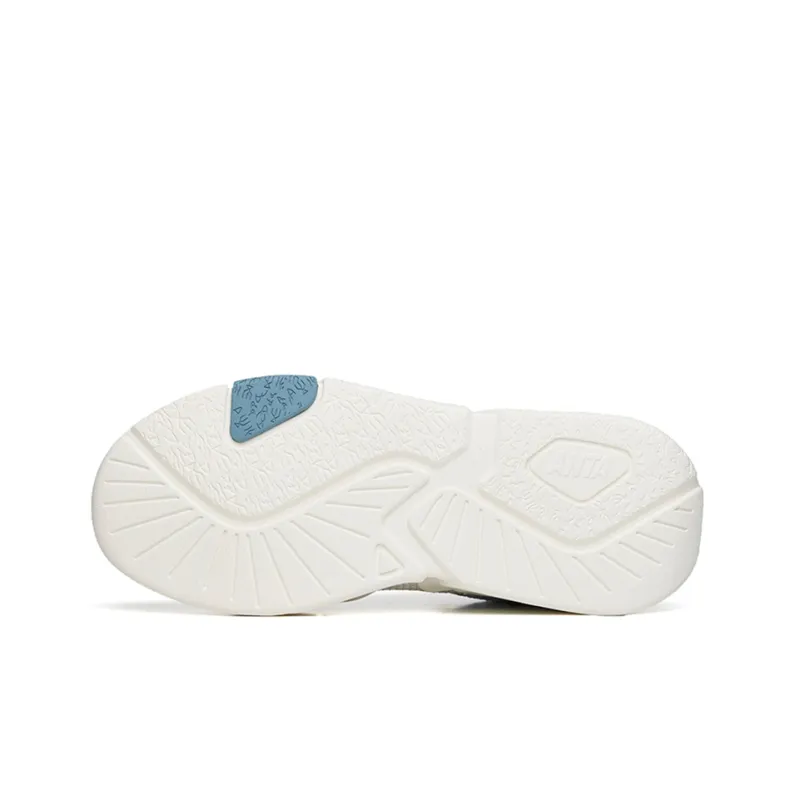 ANTA Life Collection Casual Shoes Men Low Top Ivory White/Illusion Blue/Wall Gray-5