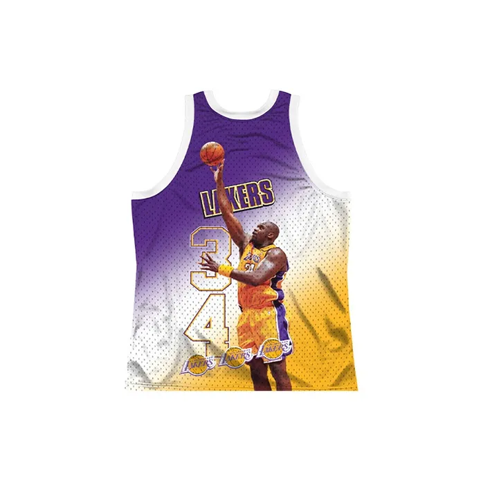 Mitchell Ness Basketball Jerseys Unisex Yellow-1
