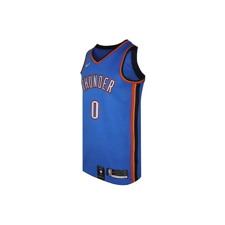 Nike X NBA Basketball Jersey Men's Blue-2