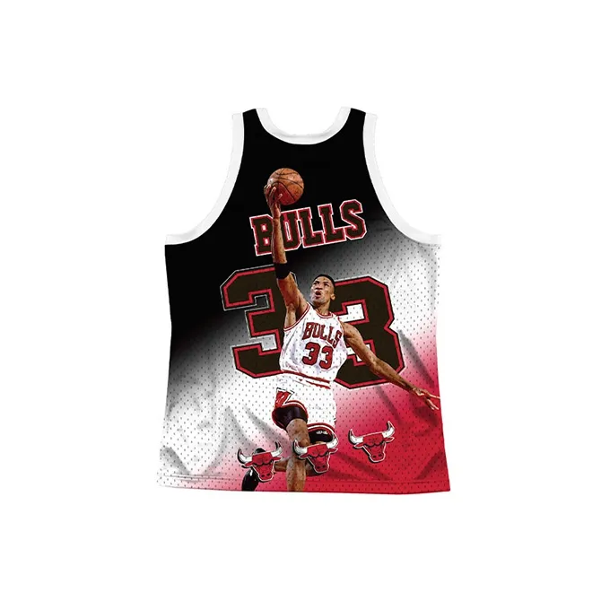 Mitchell & Ness Basketball Jersey Unisex Red-1