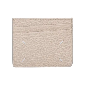 Maison Margiela Calfskin Card Holder Unisex Light Umber