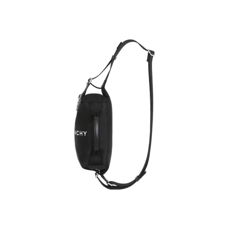 GIVENCHY G Zip Cow Leather Crossbody Handbag, Sling Bag, Fanny Pack Men's Black-1