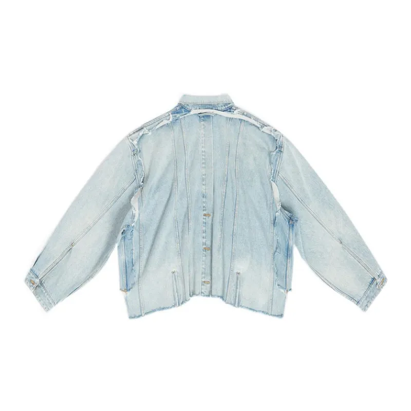 Balenciaga Denim Jacket Women's Blue-1