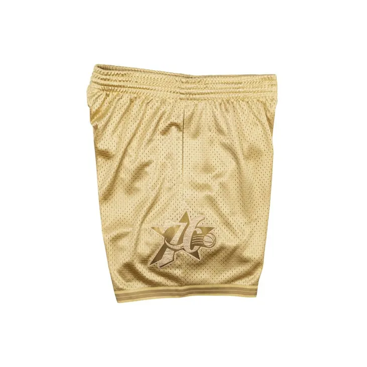 Mitchell Ness Basketball Shorts Men Gold-2