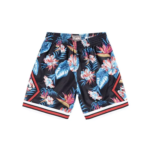 Mitchell Ness Basketball Shorts Men Floral Multicolor