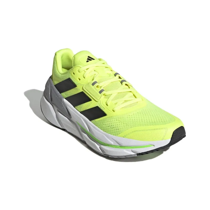 Adidas Adistar CS Wear Resistant Low Top Running Shoes Men's Neon Yellow-2