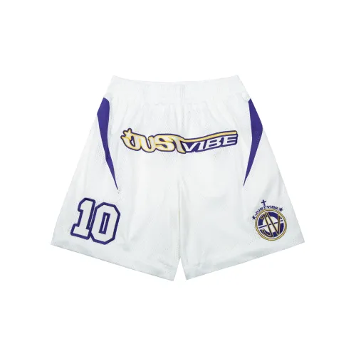 JUST VIBE Basketball Shorts Unisex White