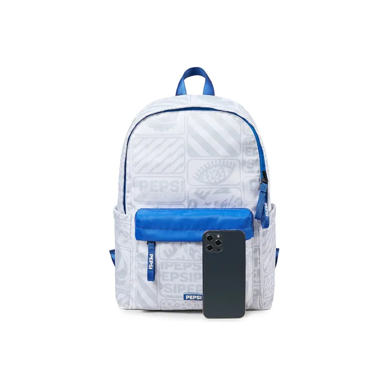 Pepsi Fabric Backpack Regular Unisex Blue White/Black-4