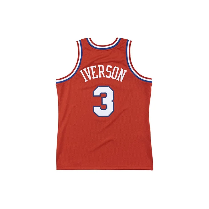 Mitchell Ness Authentic 76ERS 02 03 Allen Iverson 'Victory ' Jersey-1