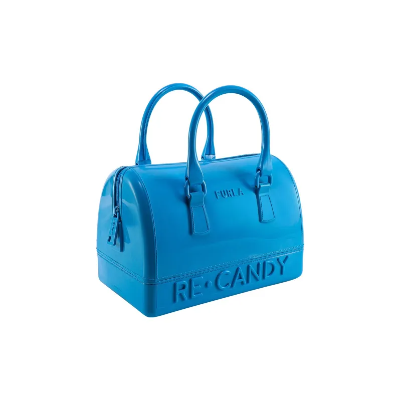 Furla Candy Polyester Jelly Bag Boston Bag Shoulder Bag Crossbody Bag Handbag Medium Size Women's Sky Blue-1