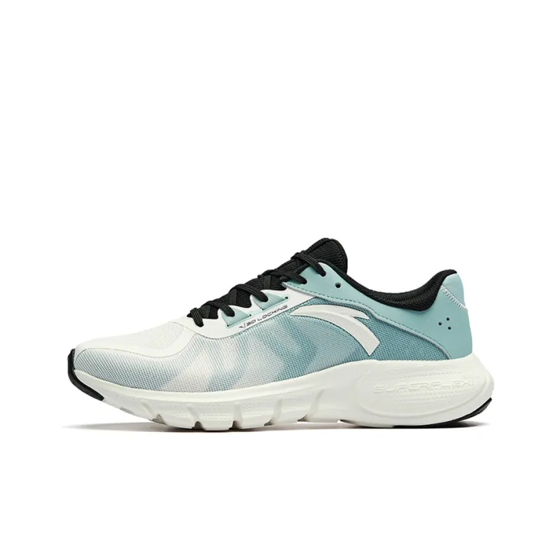 Anta Running Collection Lightweight Low-Top Running Shoes Men's White Blue Black-0