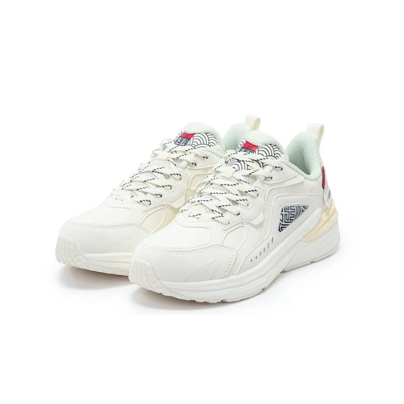 361° Casual Shoes Women's Low Top Feather White/Electric Glow Rose Red-3